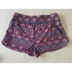 Greyson Women’s XL Nouveau Floral Phoenix Short Stretch Logo Zipped Pocket #